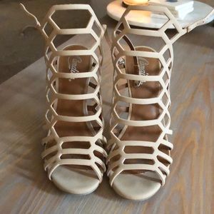Nude Cage Heels
